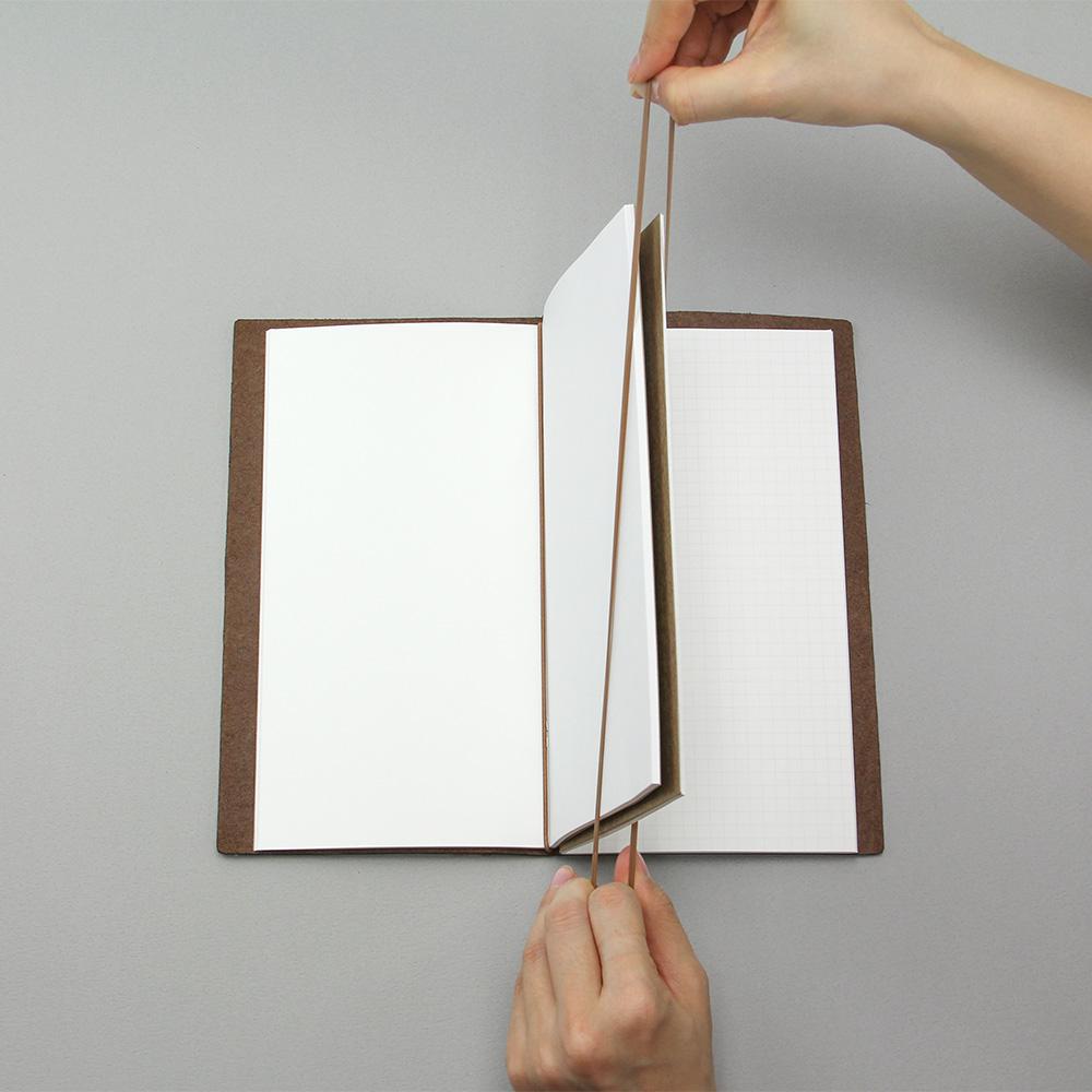 Leather Notebook - Connecting Bands