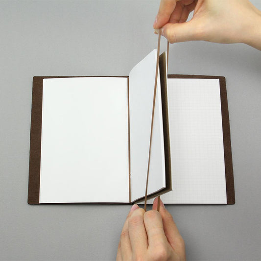 Leather Passport Notebook - Connecting Bands