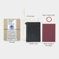 Black leather notebook