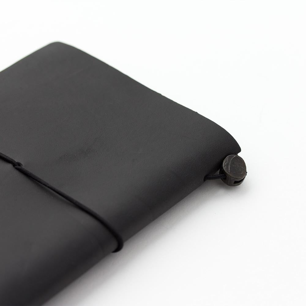 Black leather notebook