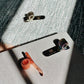 silver rose gold and iridescent pen clips