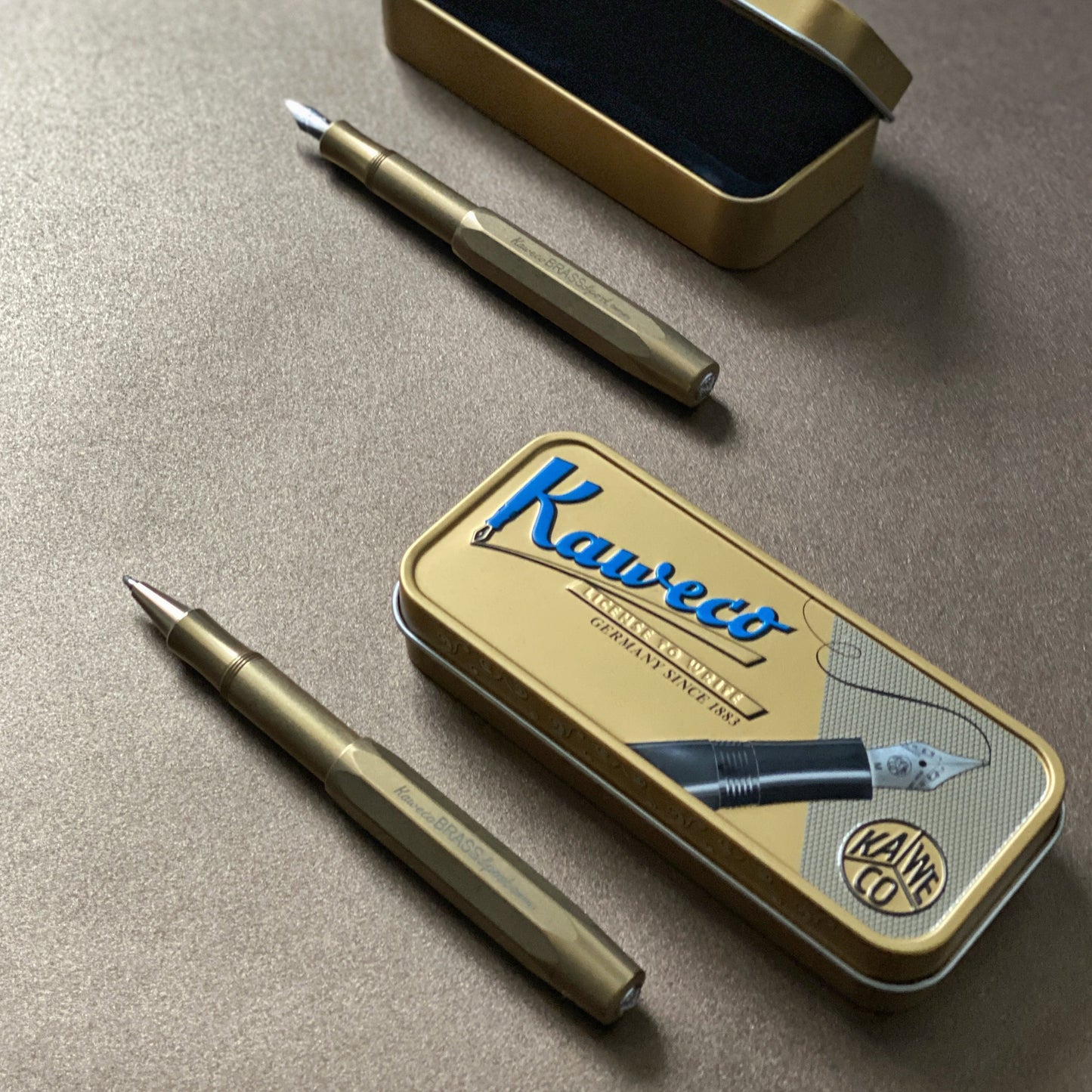 metallic fountain pen