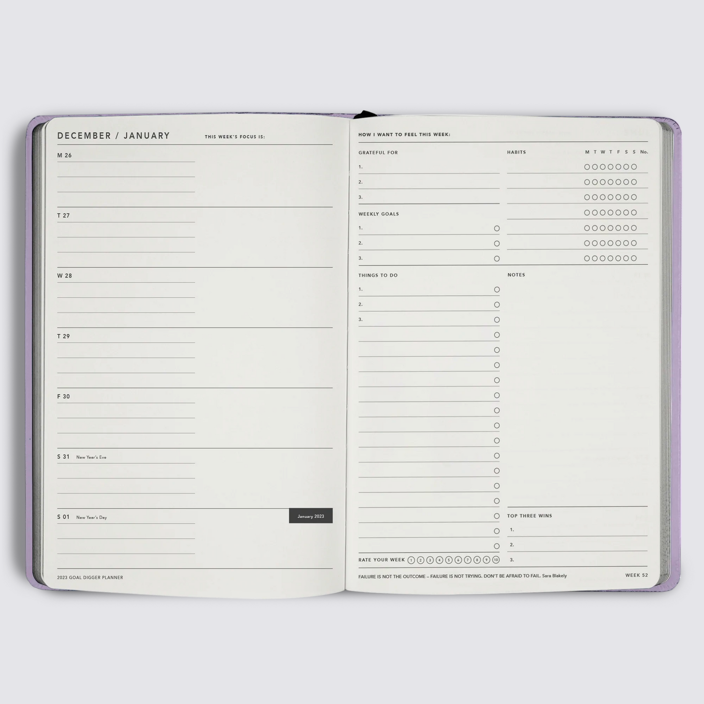 2023 Goal Digger Diary - Classic / Lilac