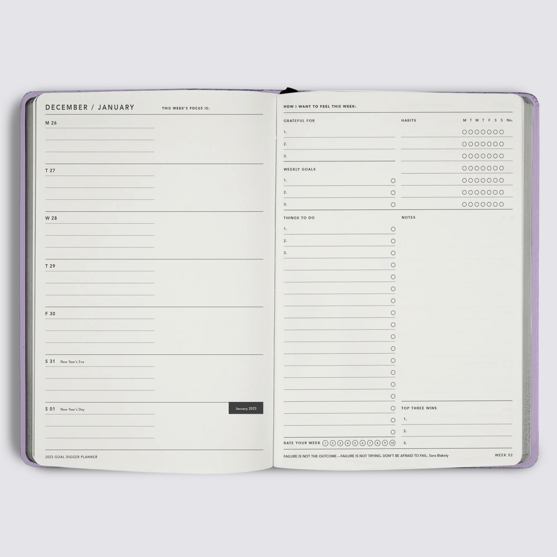 2023 Goal Digger Diary - Classic / Lilac
