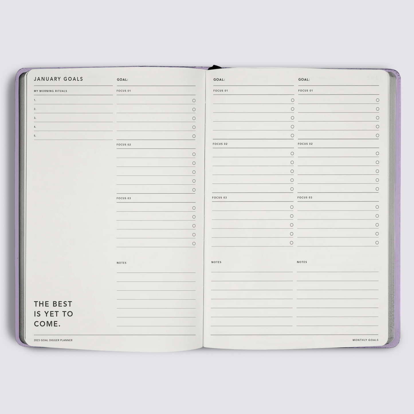2023 Goal Digger Diary - Classic / Lilac