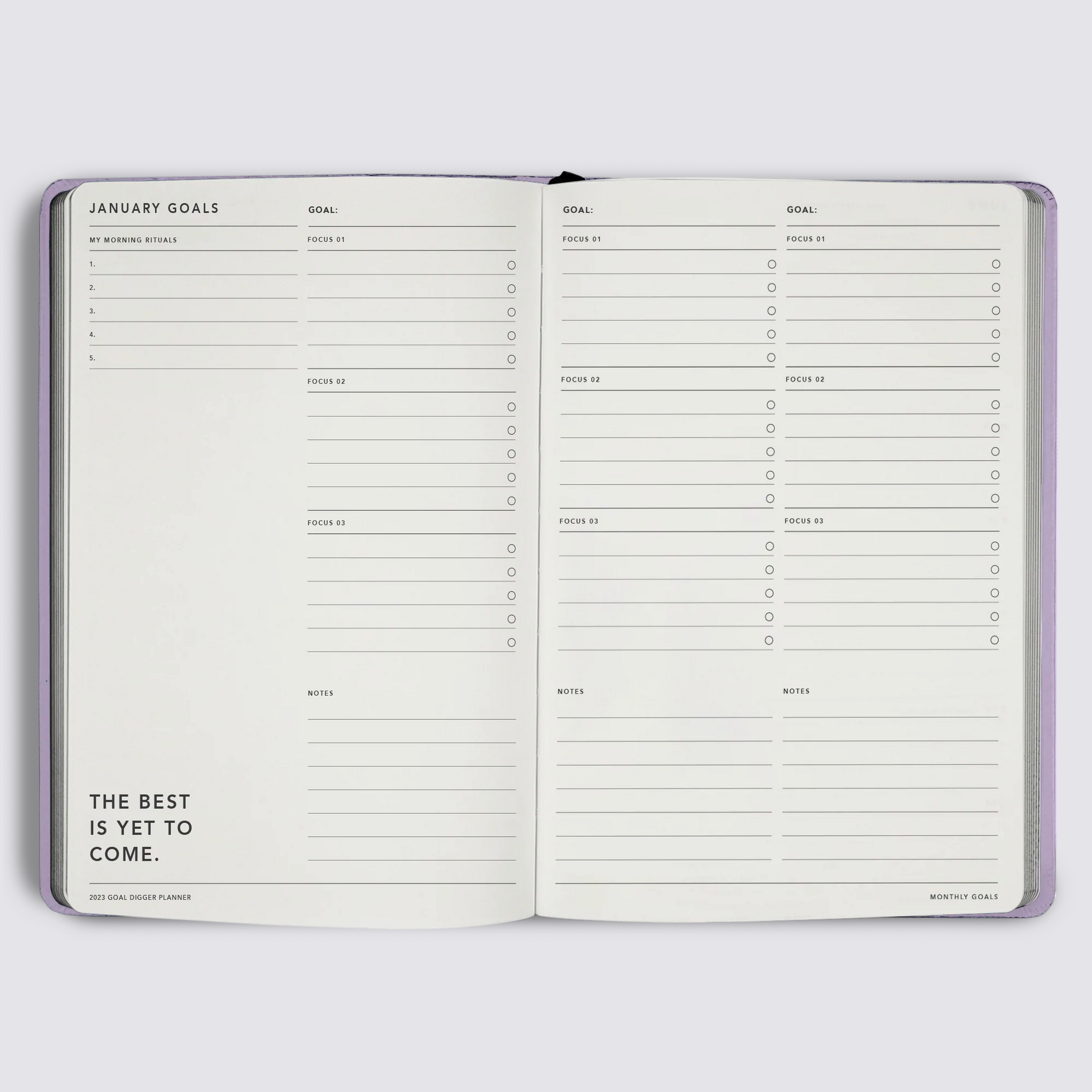 2023 Goal Digger Diary - Classic / Lilac
