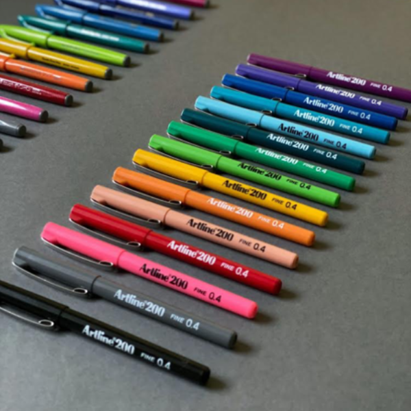 Artline 200 Fine 0.4 Pen - Set of 10