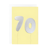 Foil 70 Birthday Card