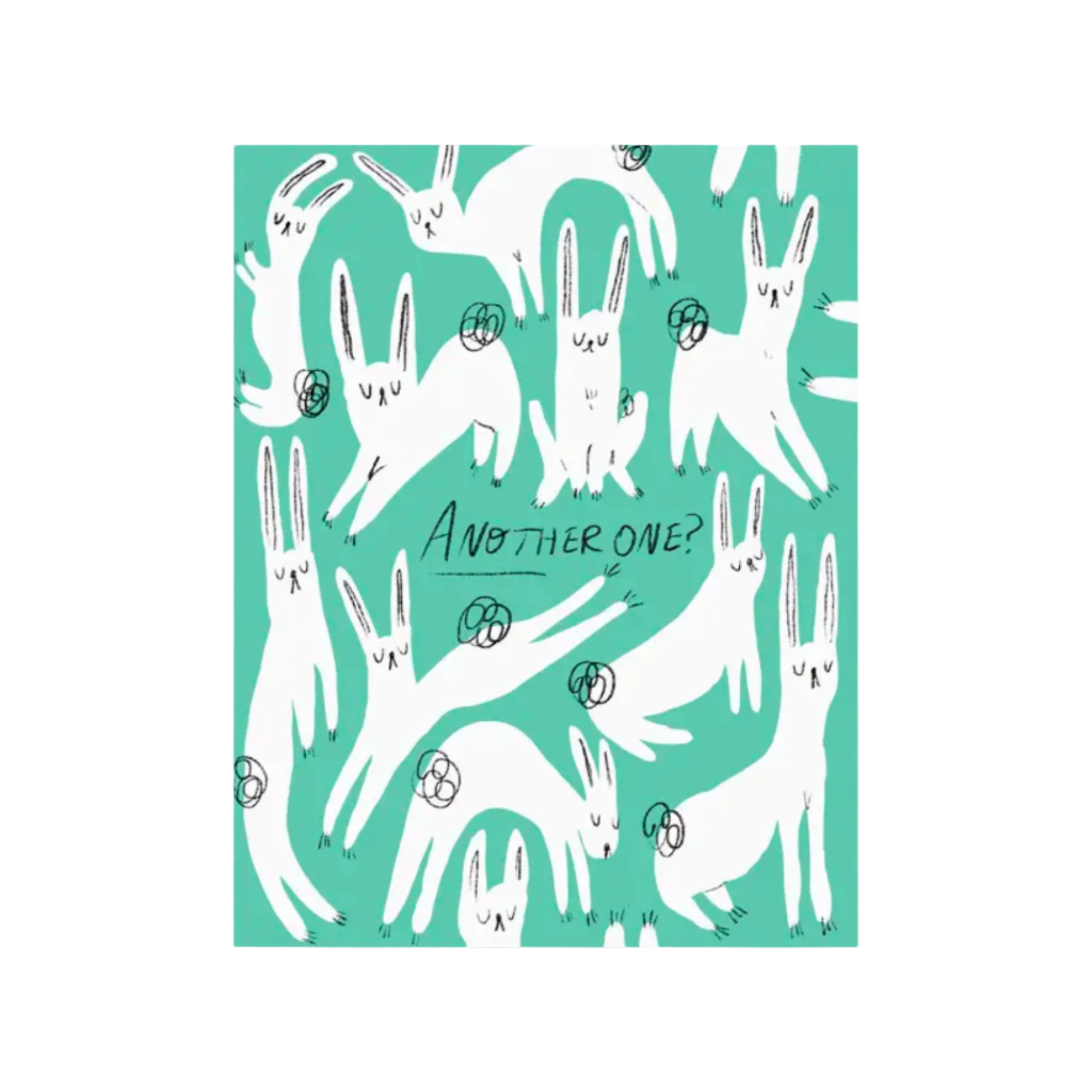 Another One Rabbits Greeting Card