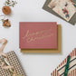 burgundy happy christmas card katie leamon