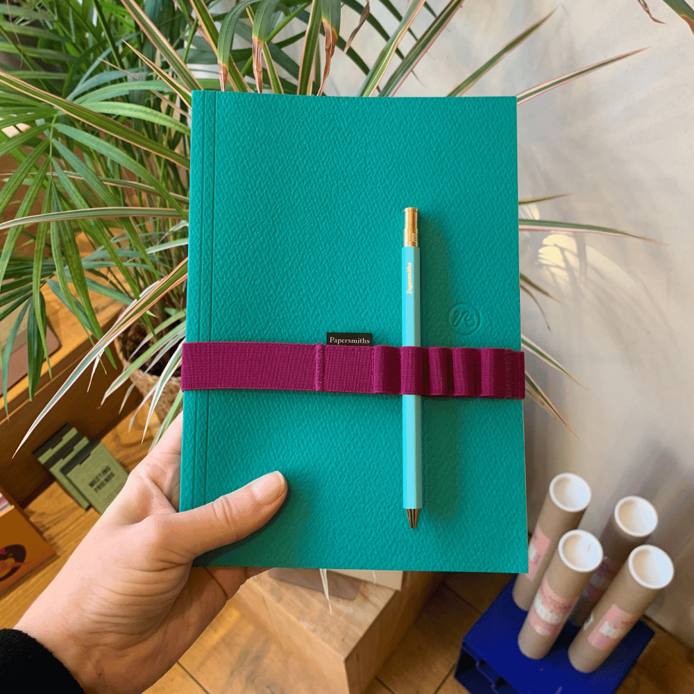 A5 Notebook Band - Burgundy