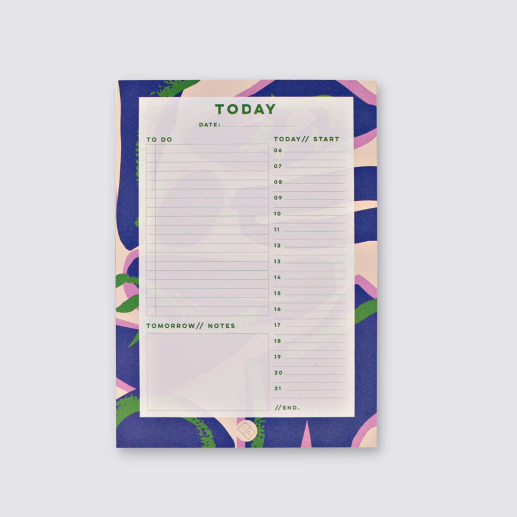 Capri Daily Desk Planner Pad