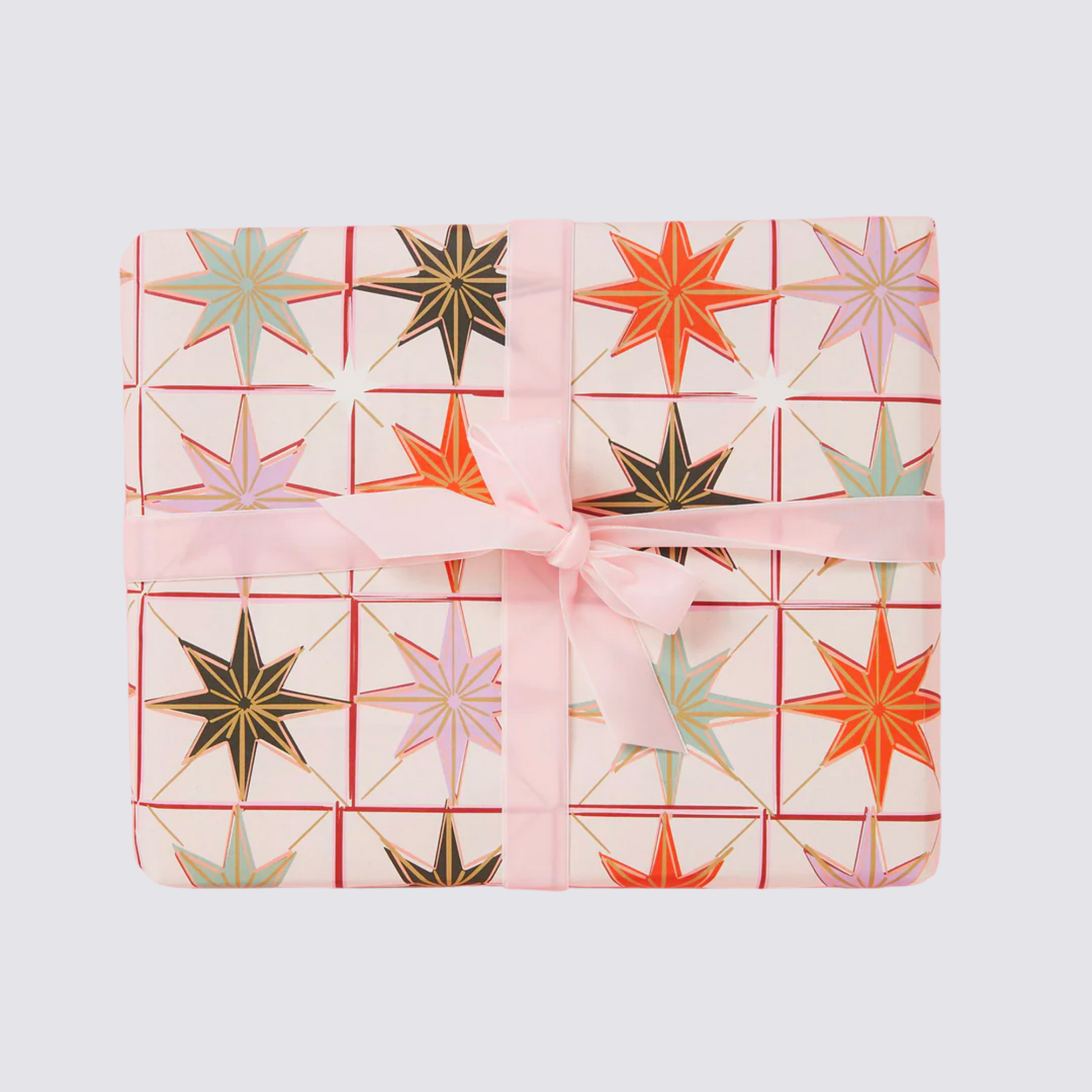Star Gift Wrap Set / Pink