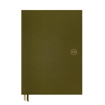 bookcloth notebook in green