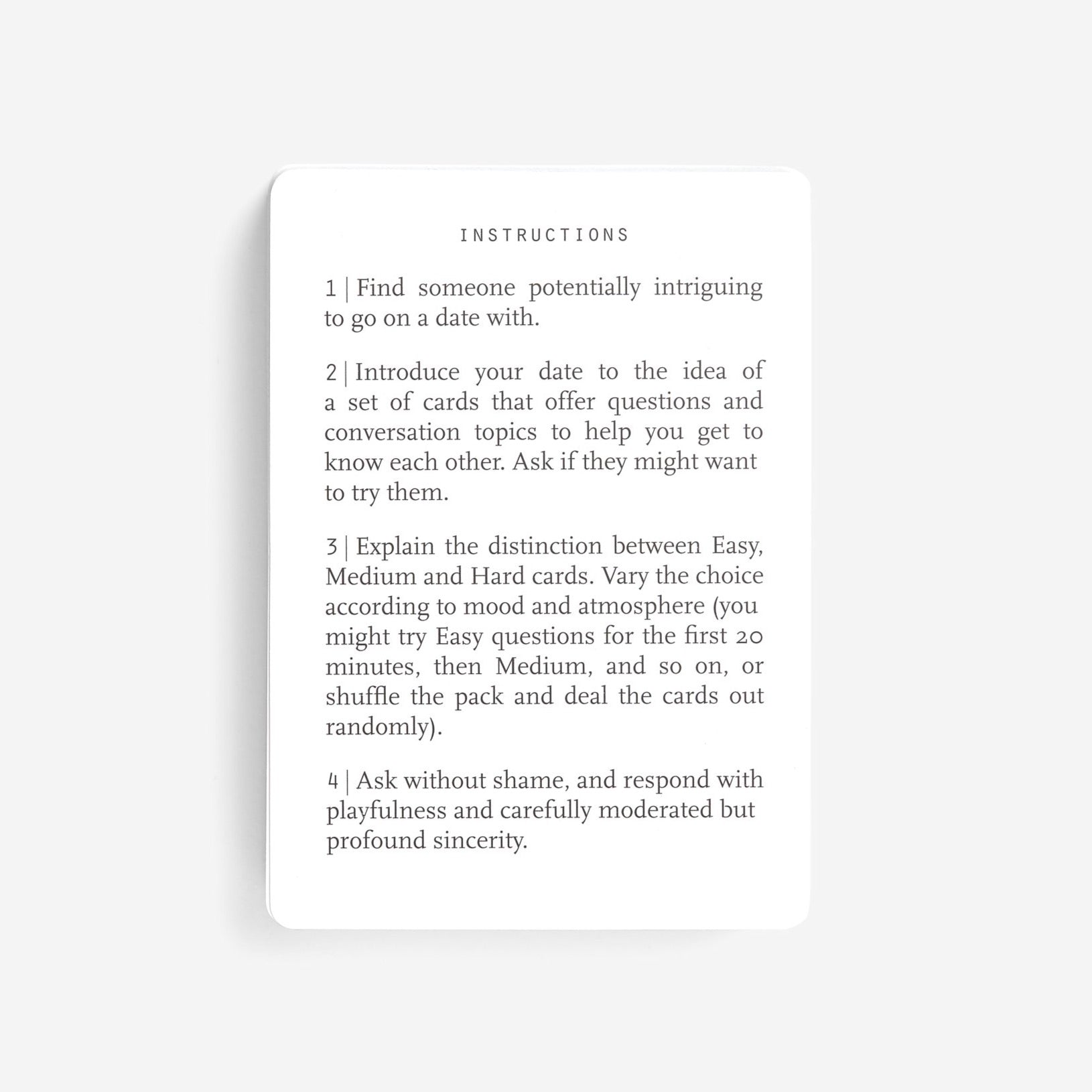 Dating Cards
