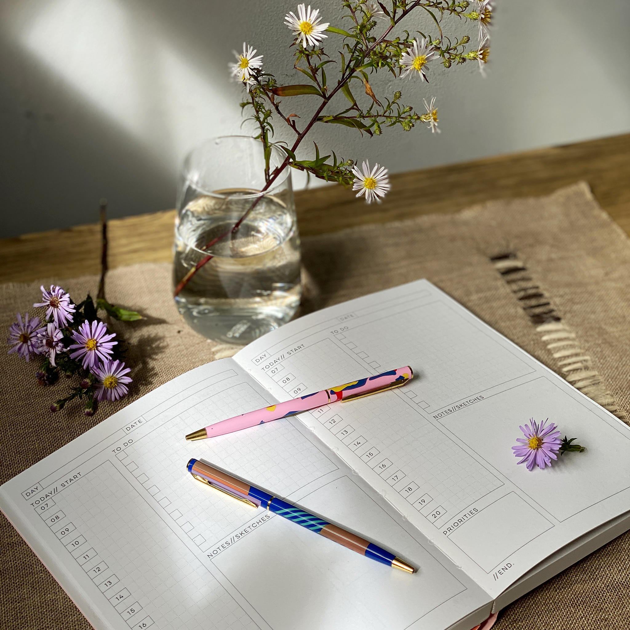 The Daily Planner Undated A5 - Giant Raindrops