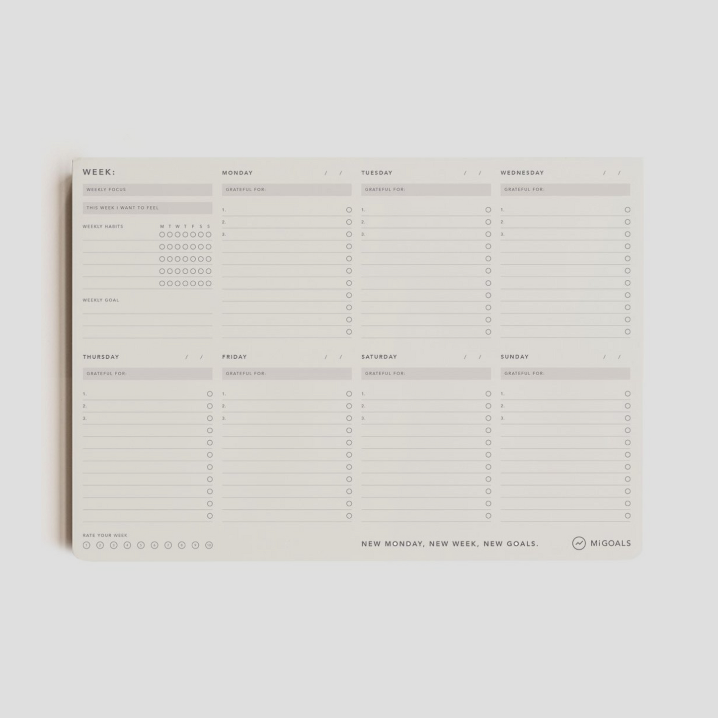 Weekly Desk Pad