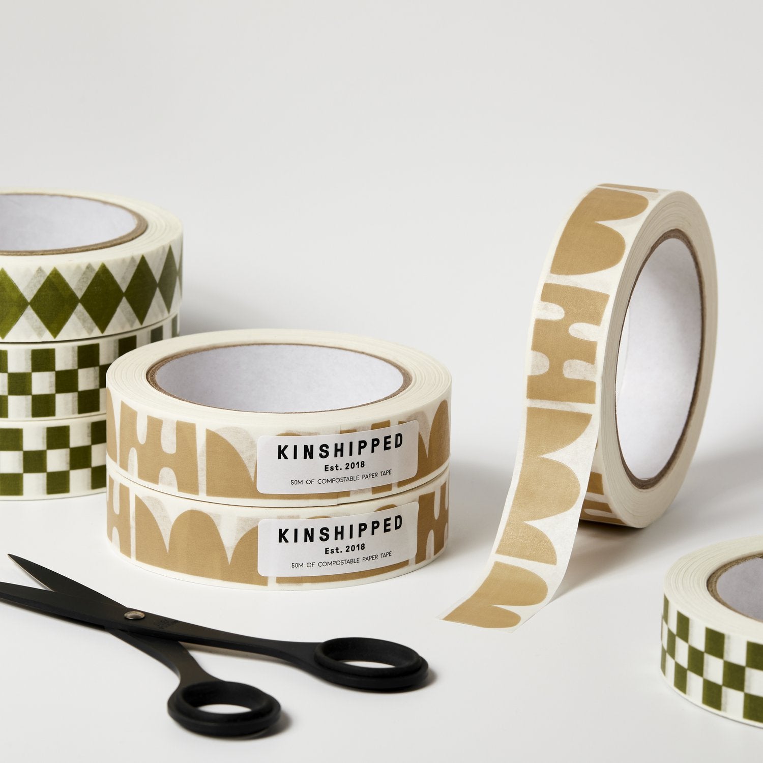 Washi Tape - Taupe Abstract Shape