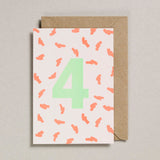 4th birthday card