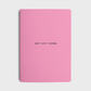 hot pink notebook to get shit done
