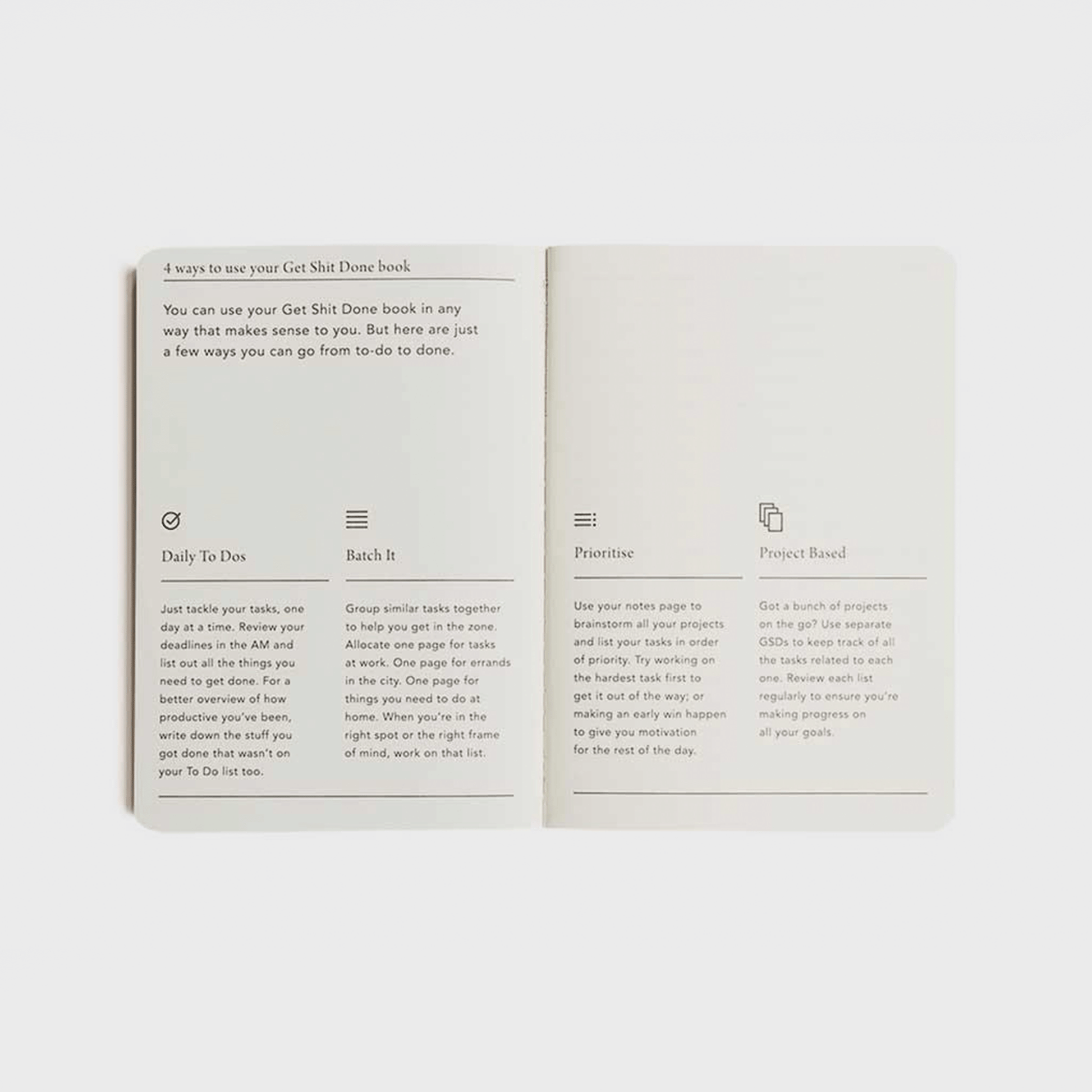 Get Shit Done To-Do List Notebook - A5