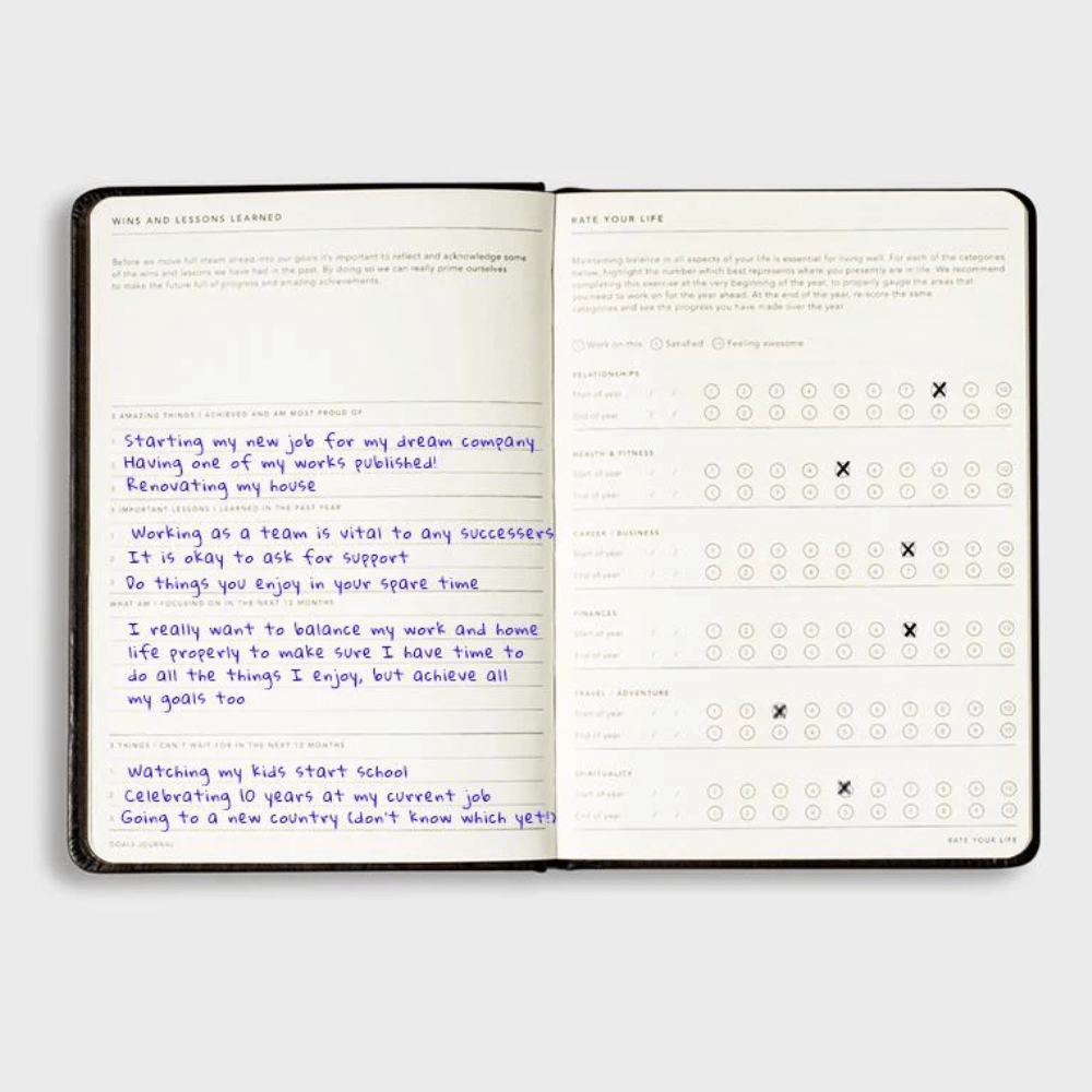 A5 Goals Journal