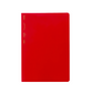 red daily schedule notebook