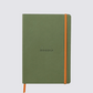 Rhodiarama notebook in green