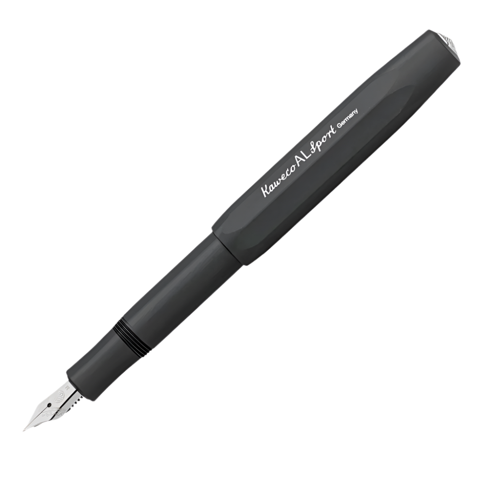 Aluminium Sport Fountain Pen - Black
