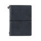 Black leather notebook