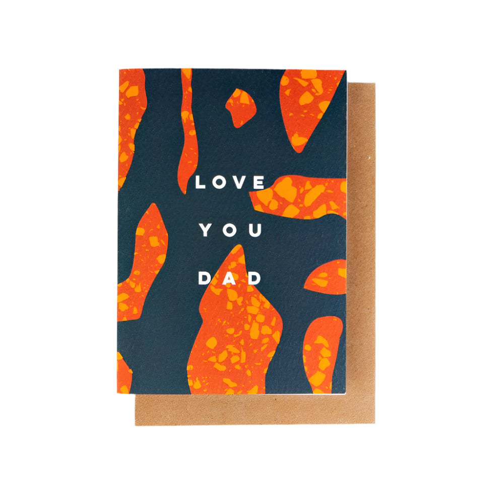 Love You Dad Terrazzo Shapes Cards