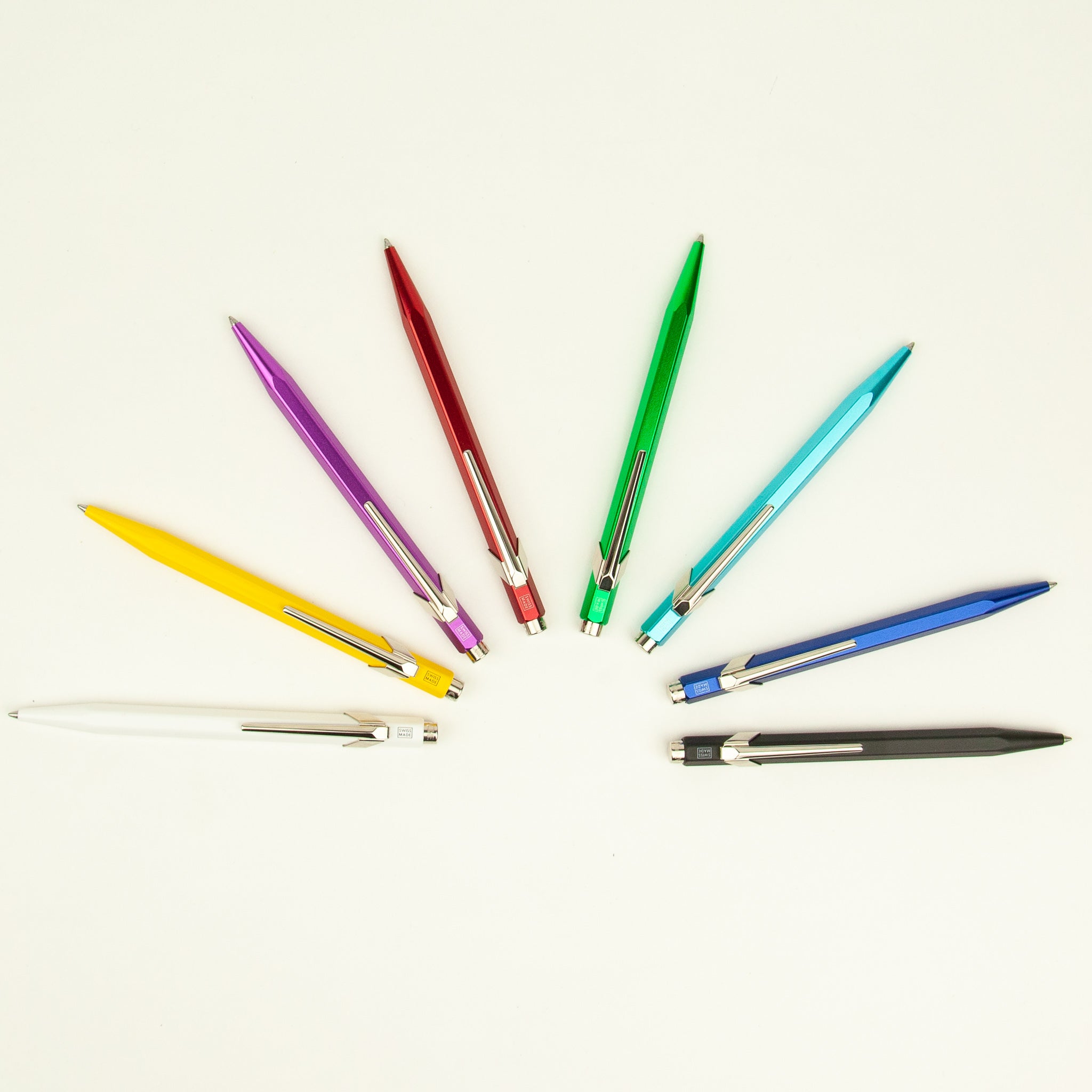 mettalic ball point pens