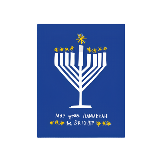 Menorah Hanukkah Card