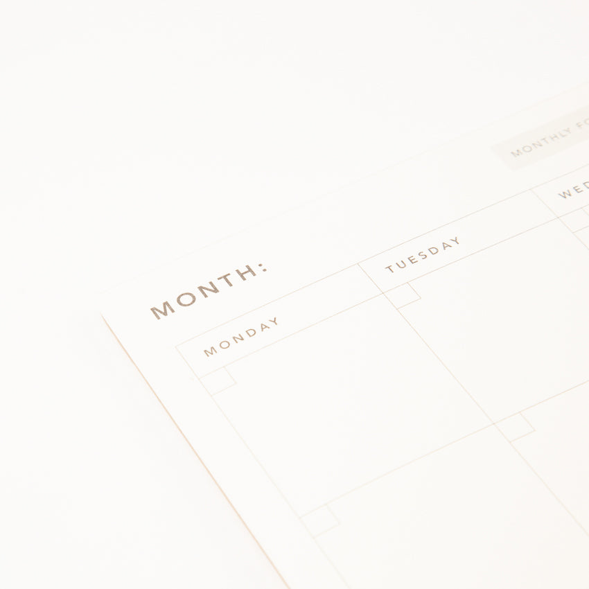 Monthly Desk Pad
