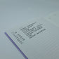 Notebook Contents Pages