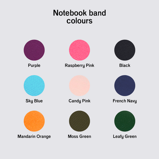 A6 Notebook Band - French Navy