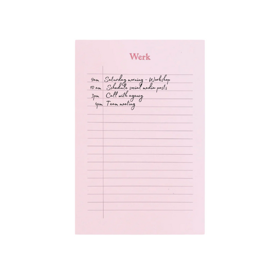 The Werk Block - Misty Pink