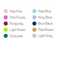 brush sign set colours