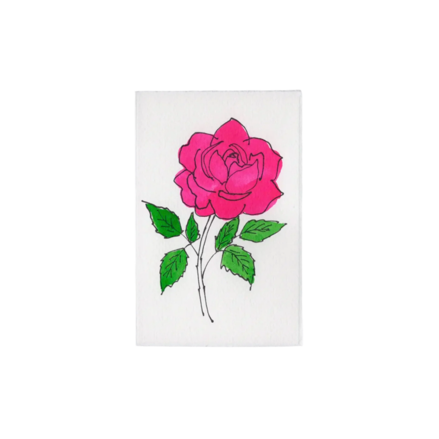 Pink Rose Card