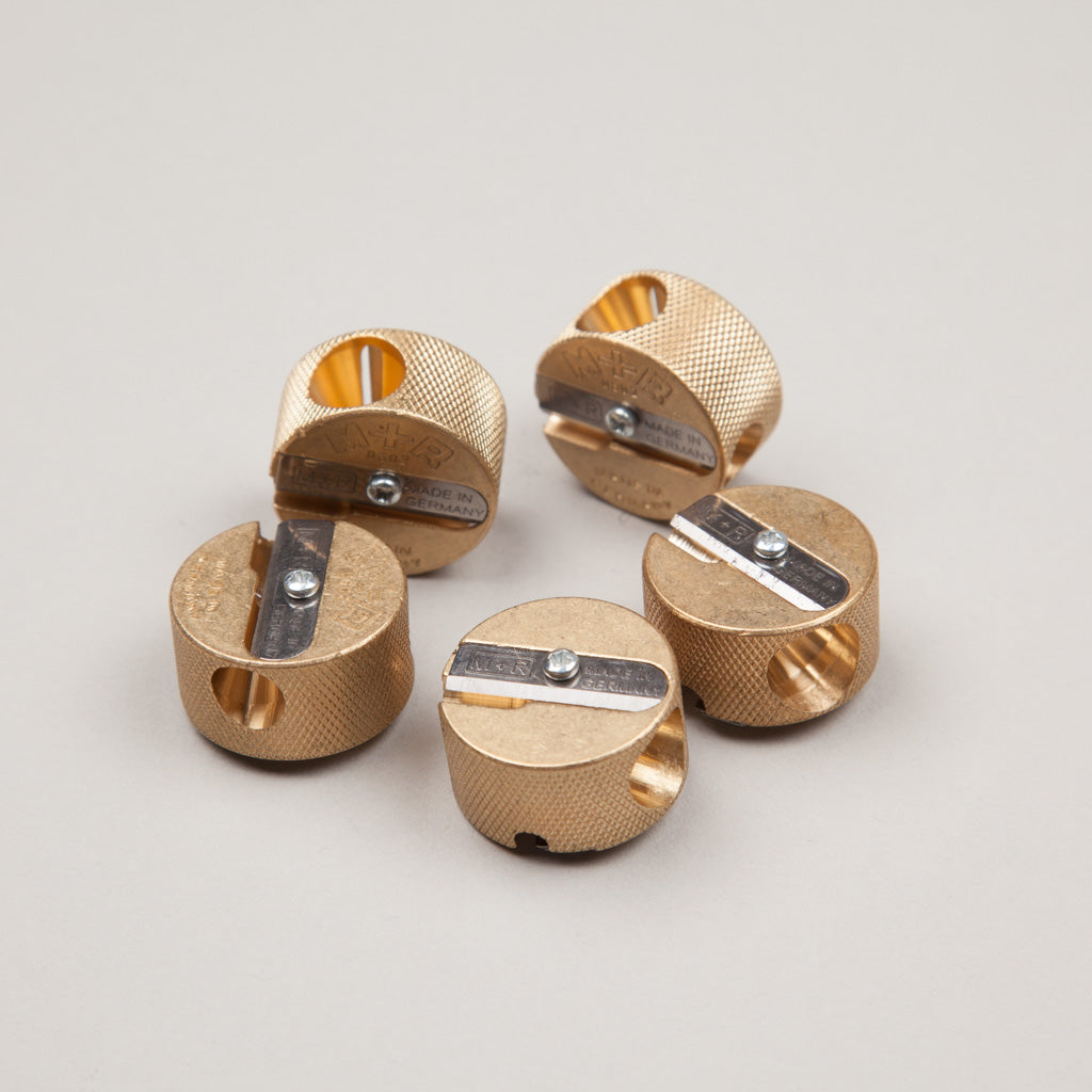 brass circle pencil sharpeners