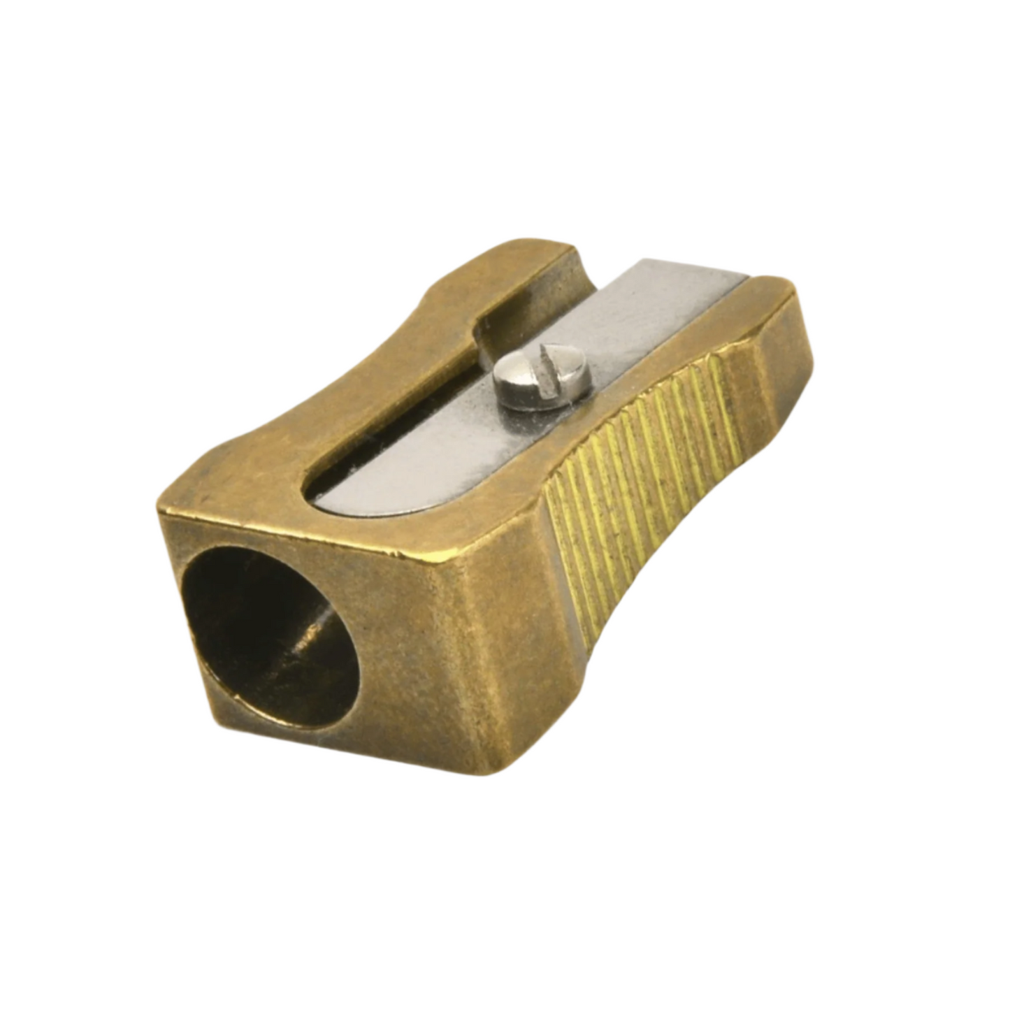 single hole brass pencil sharpener