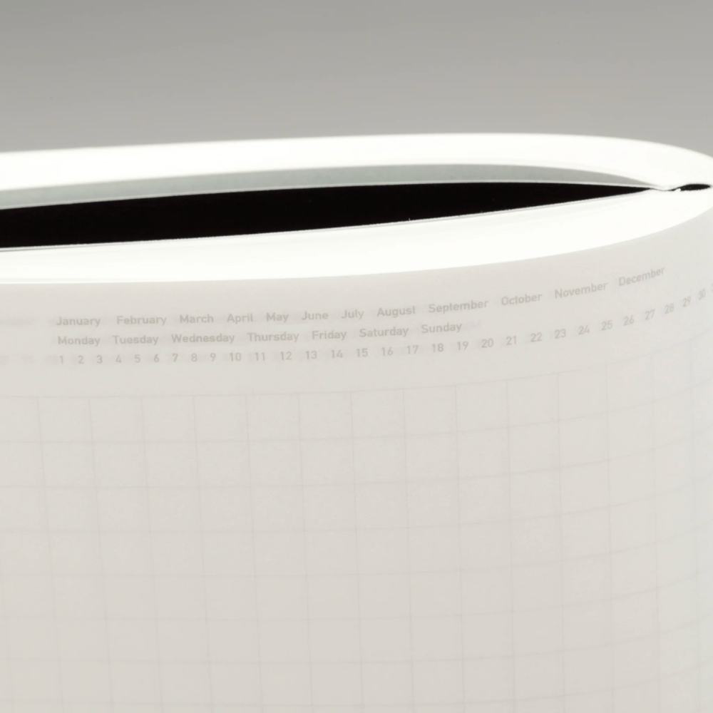 365 Days Graph Notebook - A5 / Red