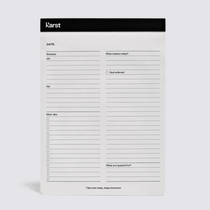 A5 Daily Action Pad