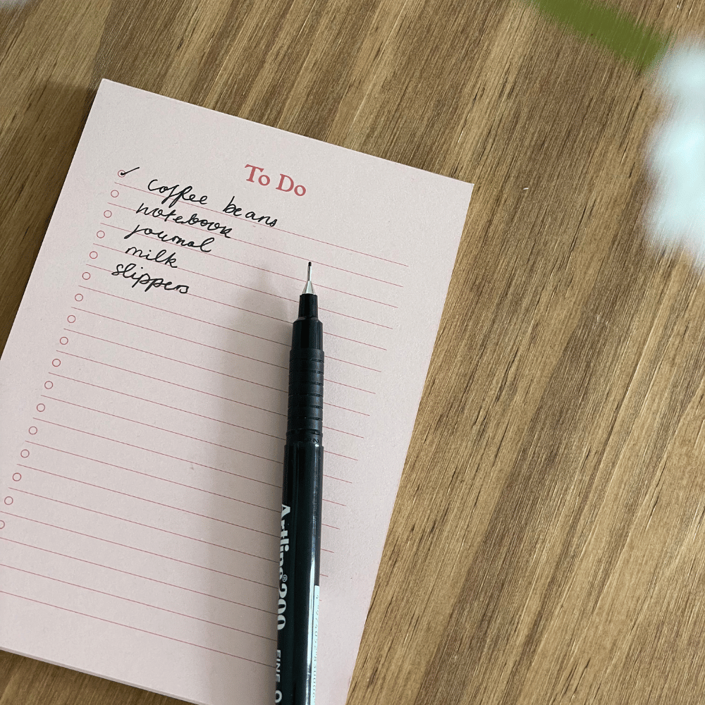 To Do List Block - Misty Pink