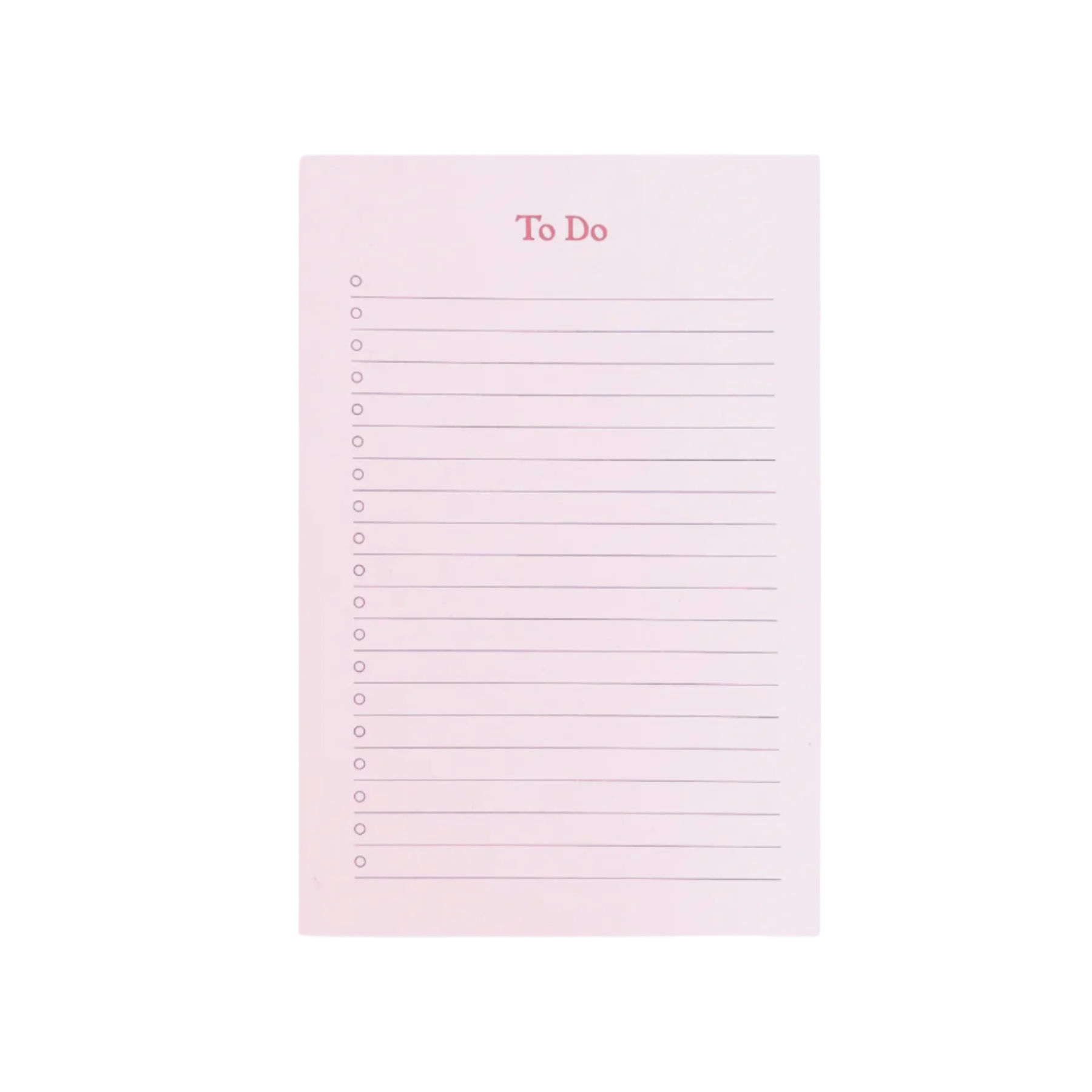 To Do List Block - Misty Pink