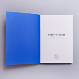 Undated Weekly Planner blue