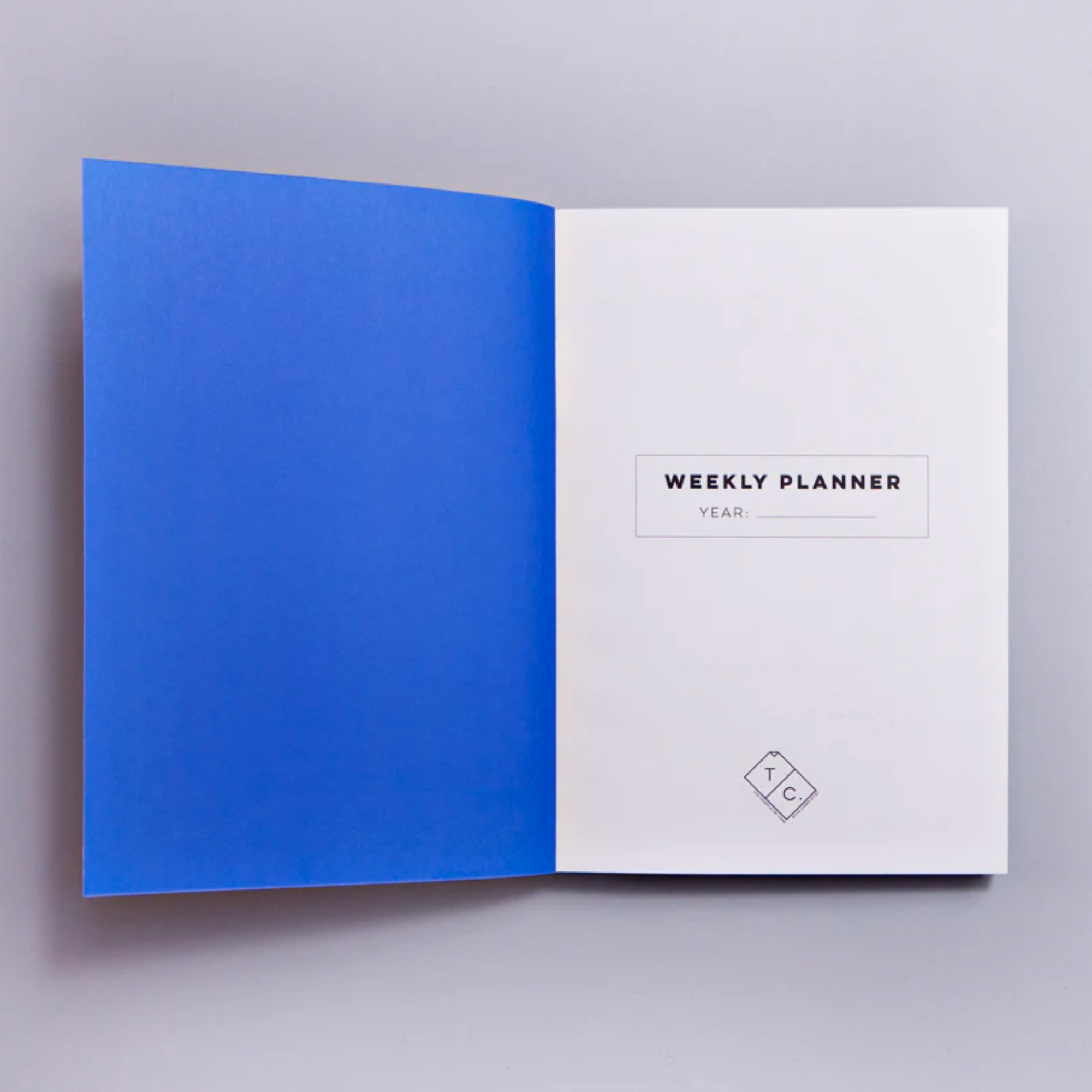 Undated Weekly Planner blue