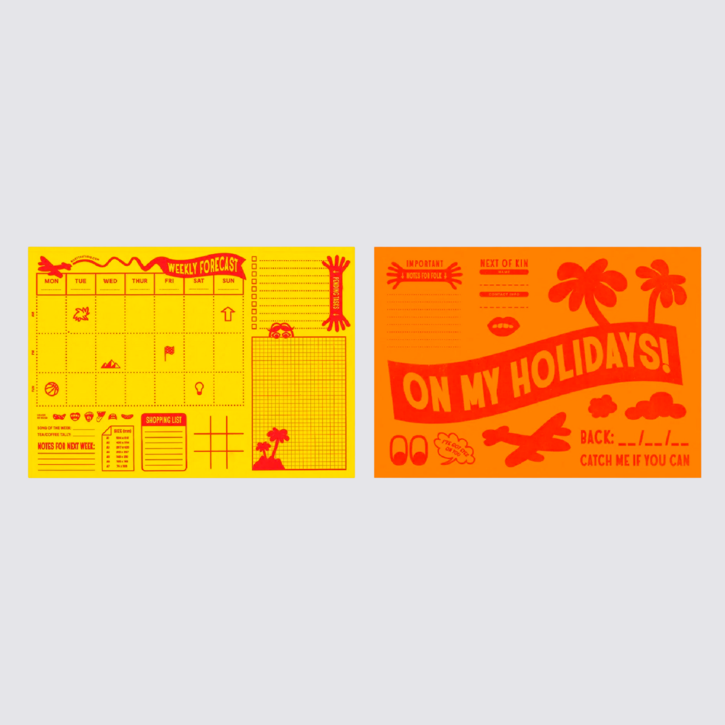Weekly Desk Pad