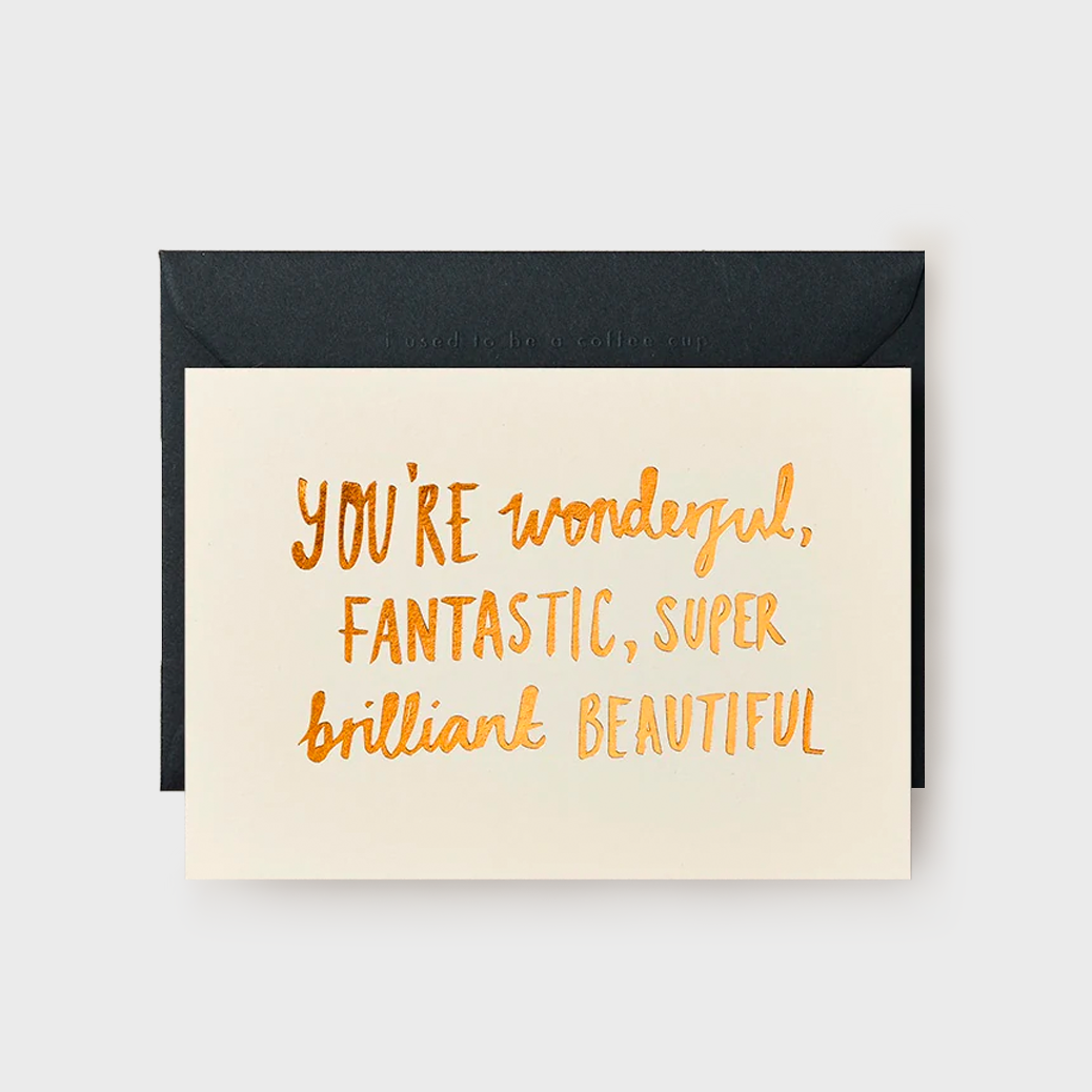 Wonderful, Fantastic Foiled