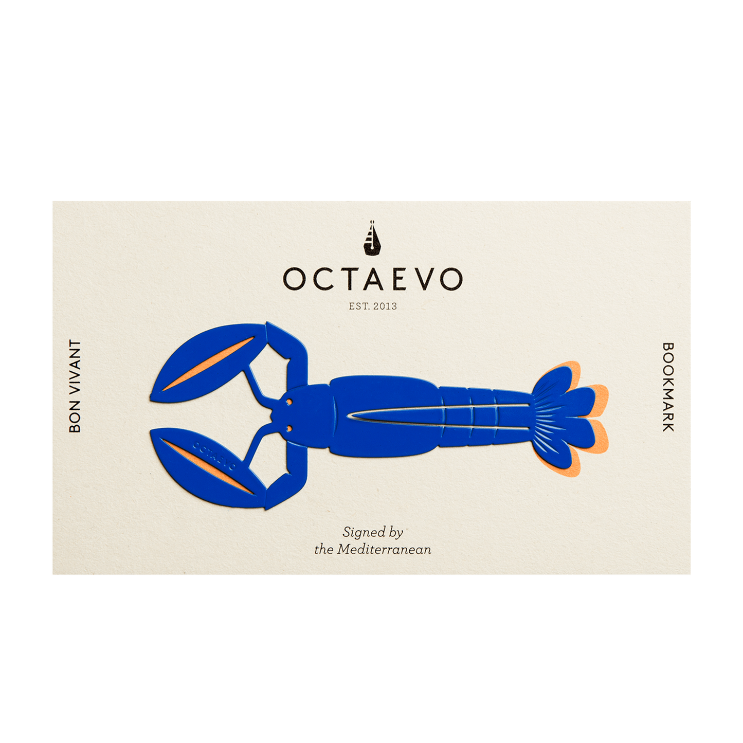 Blue Lobster Bookmark